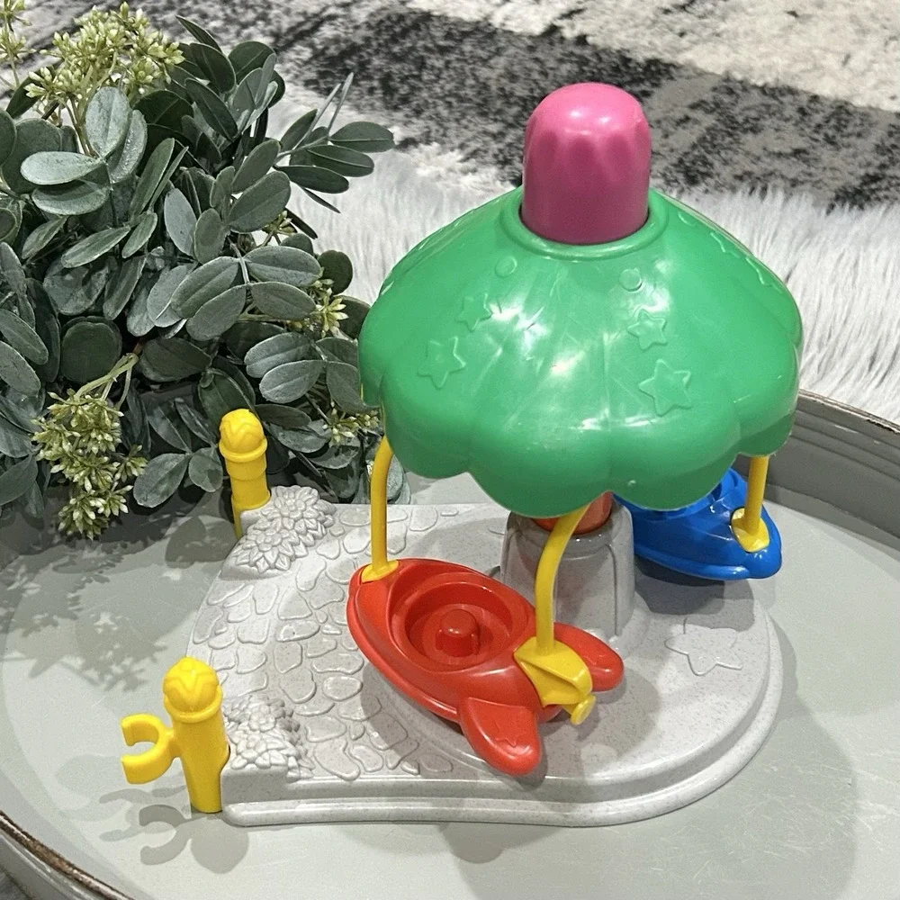 Vintage Fisher Price Little People Amusement‎ Park Airplane Plane Carnival Ride